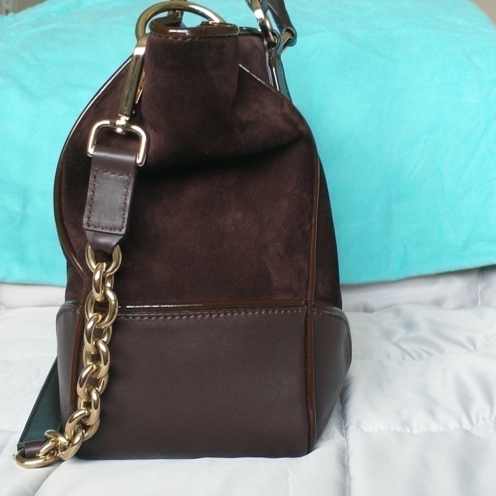 TIFFANY & Co Italian Leather & Suede Handbag - Picture 5 of 12